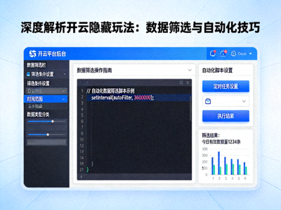深度解析开云隐藏玩法：数据筛选与自动化技巧截图