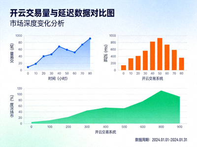 开云交易量与延迟数据对比图表，展示市场深度变化