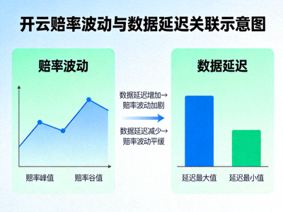 开云赔率波动与数据延迟关联示意图，包含箭头标注变化趋势